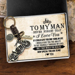 Motorcycle Keychain - To My Man - I Love You - Gkx26011