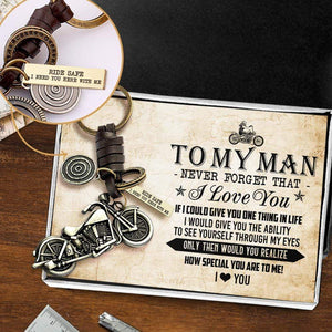 Motorcycle Keychain - To My Man - I Love You - Gkx26011