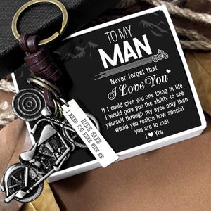 Motorcycle Keychain - To my man - Ride Safe I Need You Here With Me - Gkx26001