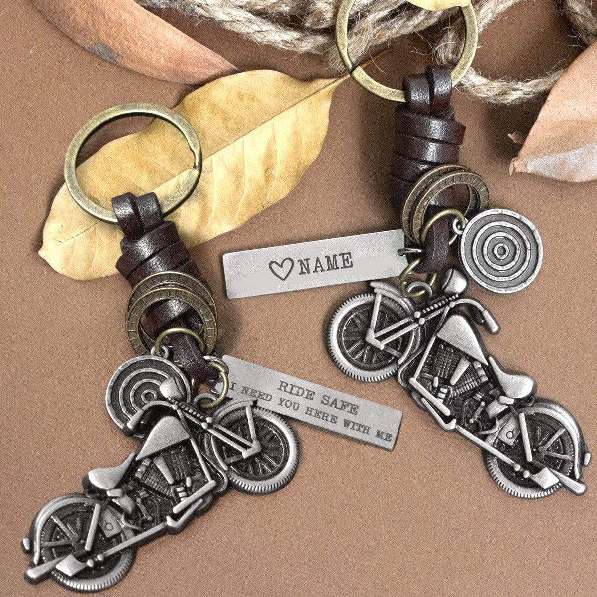 Motorcycle Keychain - To my man - Ride Safe I Need You Here With Me - Gkx26001