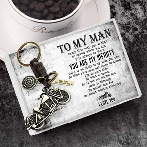 Motorcycle Keychain - To My Man - Ride Safe, I Need You Here With Me - Gkx26015