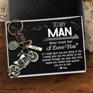 Motorcycle Keychain - To my man - Ride Safe My Handsome Friend - Gkx26009