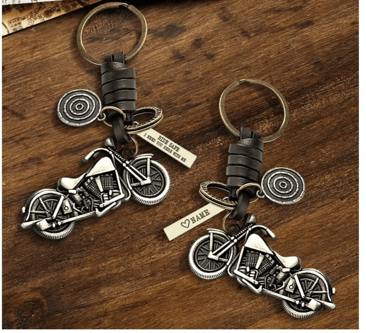 Motorcycle Keychain - To my man - Ride Safe We Need You Here With Us - Gkx26007