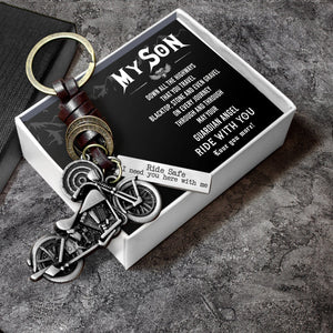 Motorcycle Keychain - To My Son - Ride Safe I Need You Here With Me - Gkx16001