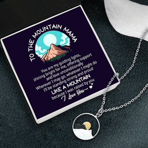 Mountain Range Necklace - Hiking - To The Mountain Mama - You Are My Guiding Lights - Gnok19003