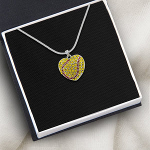 New Softball Heart Necklace - Softball - To My Daughter - Gnep17022