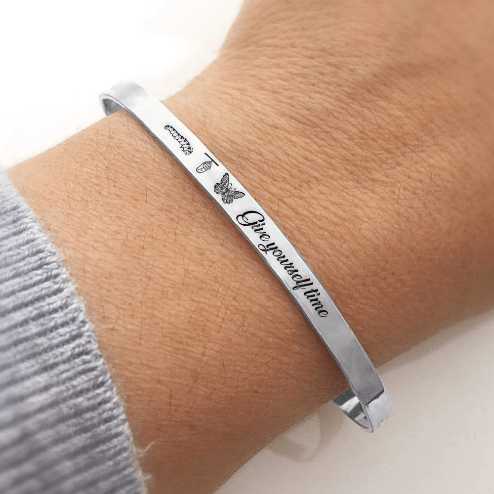 Couple Bracelets - to My Girlfriend - Never Forget That I Love You - Gbt13018 Silver