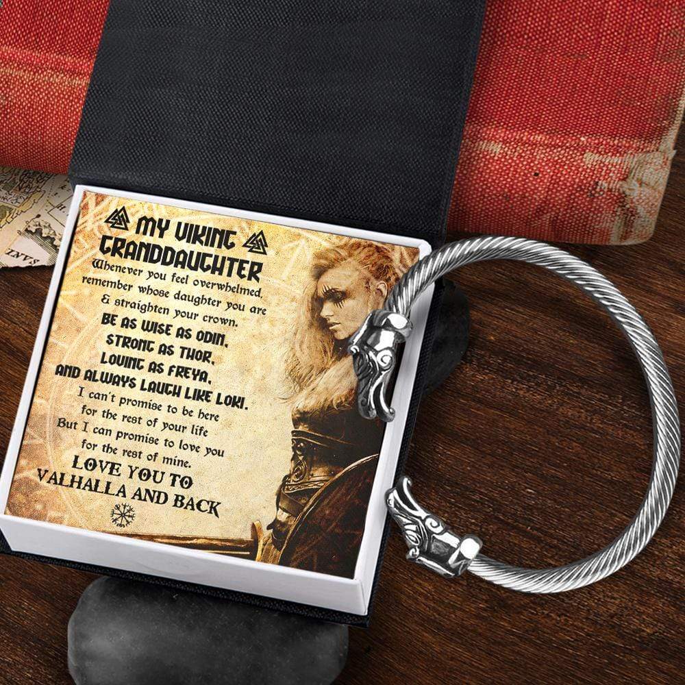 Norse Dragon Bracelet - Viking - My Viking Granddaughter - Love You To Valhalla & Back - Gbzi23001