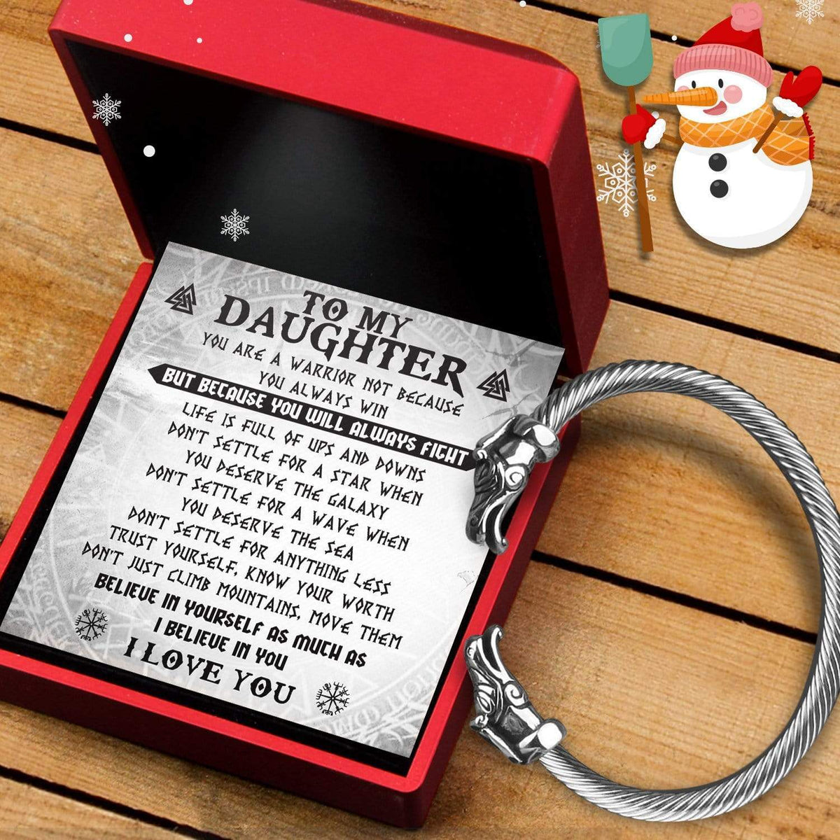 Norse Dragon Bracelet - Viking - To My Daughter - Believe In Yourself - Gbzi17002