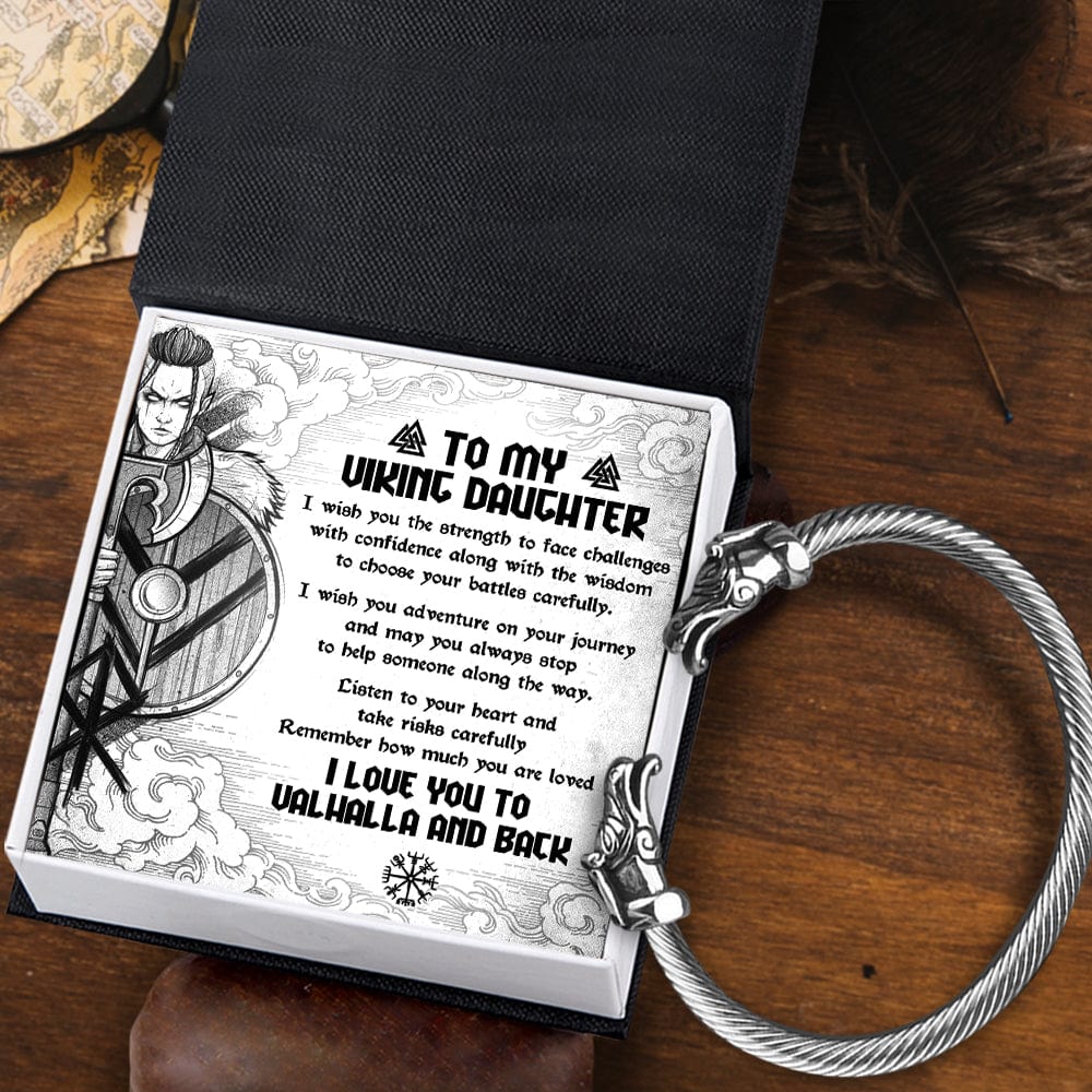 Norse Dragon Bracelet - Viking - To My Daughter - I Love You To Valhalla And Back - Gbzi17003