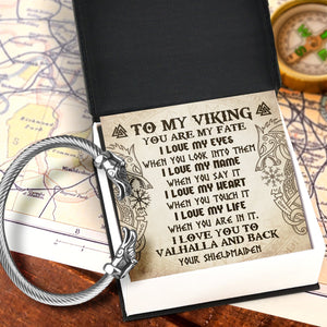 Norse Dragon Bracelet - Viking - To My Husband - I Love You To Valhalla And Back -  Gbzi14004