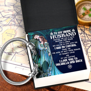 Norse Dragon Bracelet - Viking - To My Husband - I Love You To Valhalla & Back -  Gbzi14002