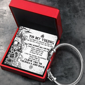 Norse Dragon Bracelet - Viking - To My Man - I Will Always Fall For You - Gbzi26004