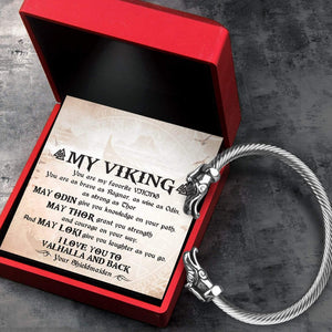 Norse Dragon Bracelet - Viking - To My Man - You Are My Favorite Viking - Gbzi26003