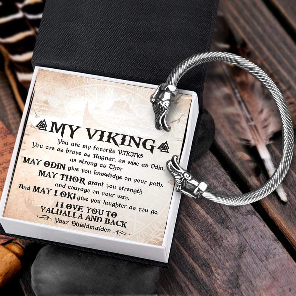 Norse Dragon Bracelet - Viking - To My Man - You Are My Favorite Viking - Gbzi26003