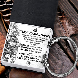 Norse Dragon Bracelet - Viking - To My Son - I Love You To Valhalla And Back - Gbzi16005