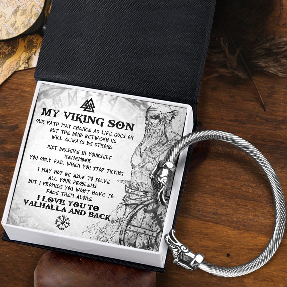 Norse Dragon Bracelet - Viking - To My Son - I Love You To Valhalla And Back - Gbzi16007