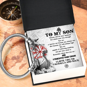 Norse Dragon Bracelet - Viking - To My Son - I Love You To Valhalla And Back - Gbzi16008