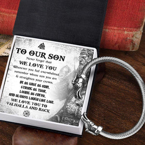 Norse Dragon Bracelet - Viking - To Our Son - We Love You - Gbzi16001