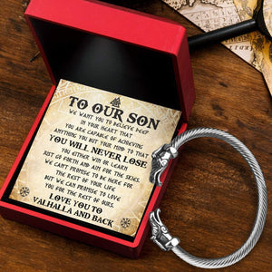 Norse Dragon Bracelet - Viking - To Our Son - You Will Never Lose - Gbzi16004