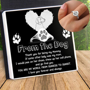 Oval Ring - Dog - Dearest Dog Mama - I Love You Forever And Always - Grm19008