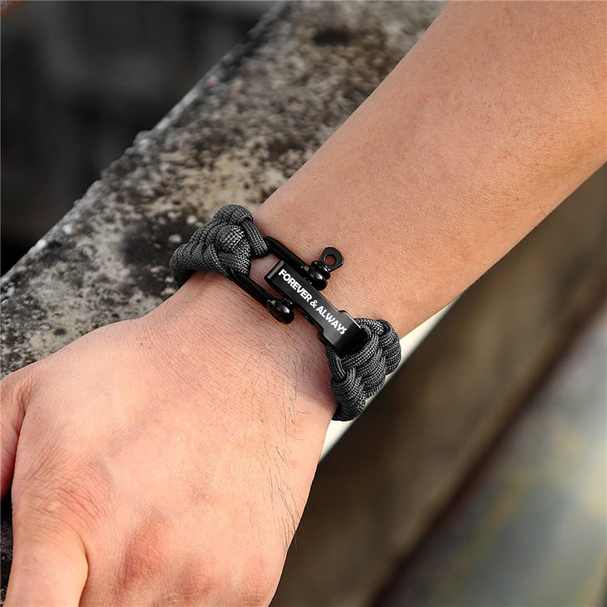 Paracord Rope Bracelet - Family - To My Man - If You're Asking What I Value, The Answer Is You - Gbxa26013