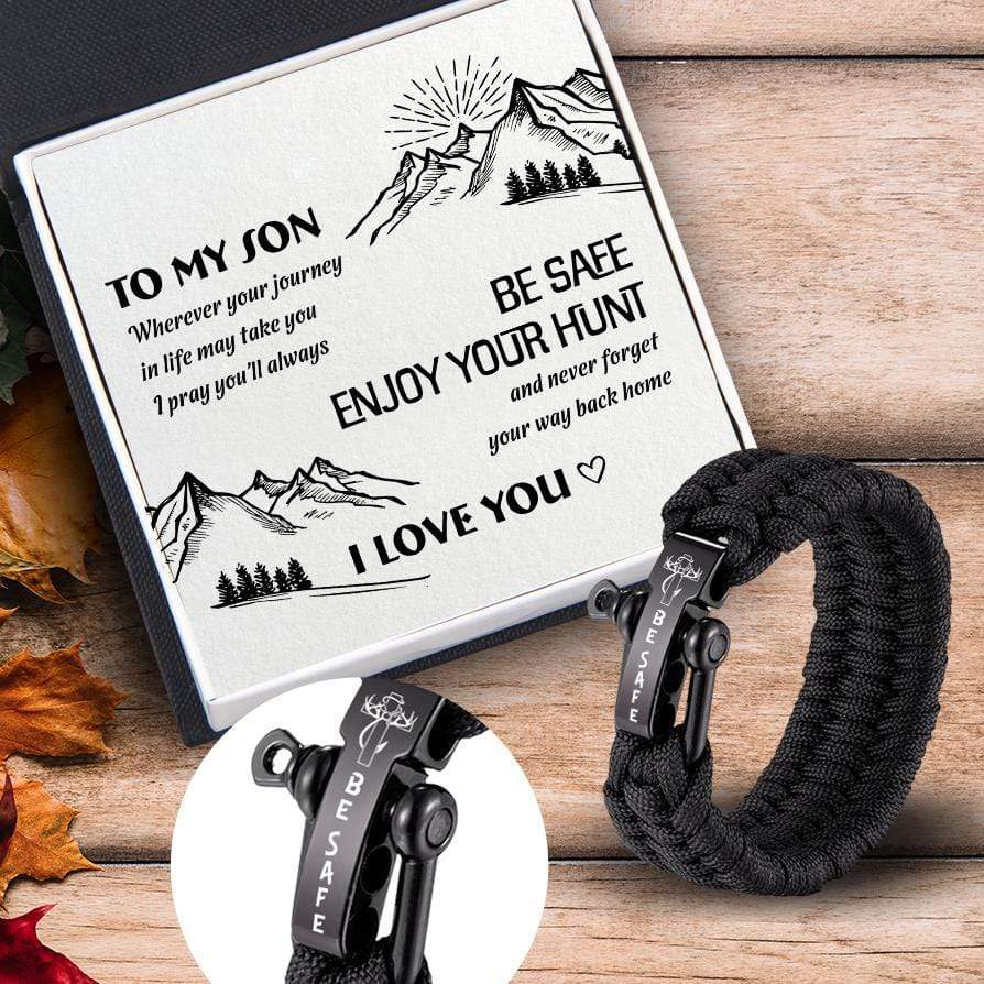 Paracord Rope Bracelet - Hunting - To My Son - Enjoy Your Hunt - Gbxa16001