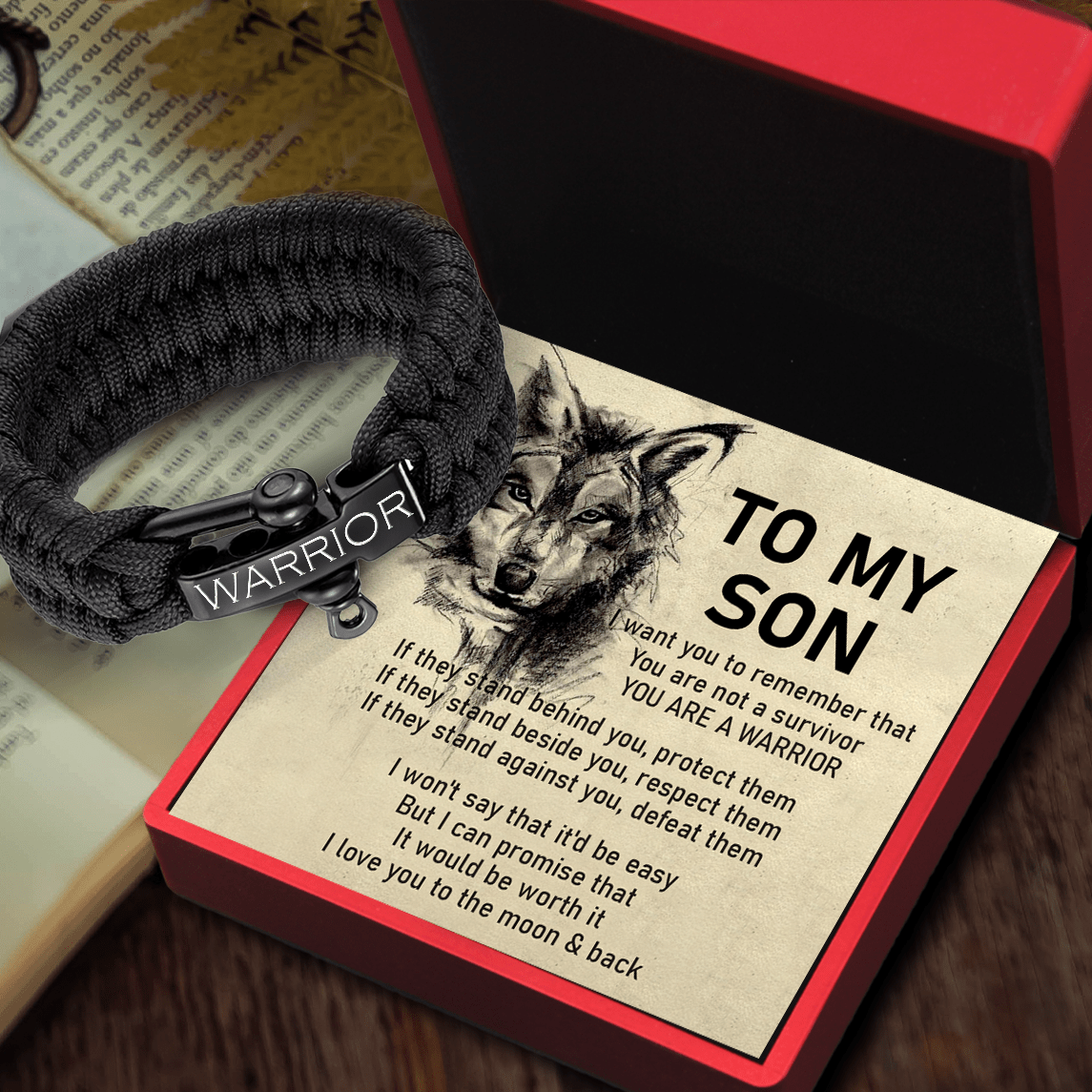 Warrior bracelet 2025 for son