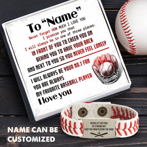 Personalized Baseball Bracelet - Baseball - To My Grandson - Never Forget How Much I Love You - Gbzj22001