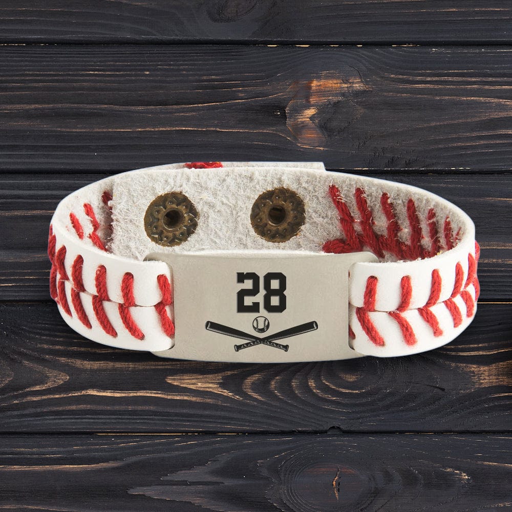 Personalized Baseball Bracelet - Baseball - To My Son - I Will Always Be Your No.1 Fan - Gbzj16020