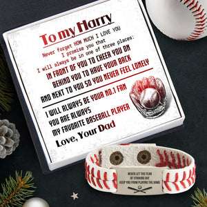 Personalized Baseball Bracelet - Baseball - To My Son - I Will Always Be Your No.1 Fan - Gbzj16020