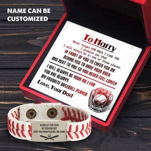 Personalized Baseball Bracelet - Baseball - To My Son - I Will Always Behind You - Gbzj16008