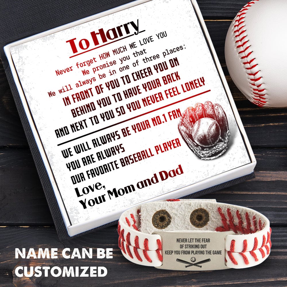 Personalized Baseball Bracelet - Baseball - To Our Son - Never Forget How Much I Love You - Gbzj16009