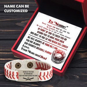 Personalized Baseball Bracelet - Baseball - To Our Son - Never Forget How Much I Love You - Gbzj16009