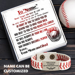 Personalized Baseball Bracelet - Baseball - To Our Son - Never Forget How Much I Love You - Gbzj16009