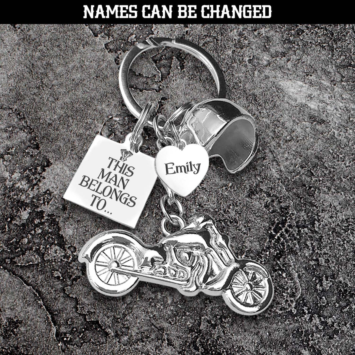 Personalized Classic Bike Keychain - Biker - To My Man - I Gave My Heart To You, The Greatest Rider Of My Life - Gkt26028