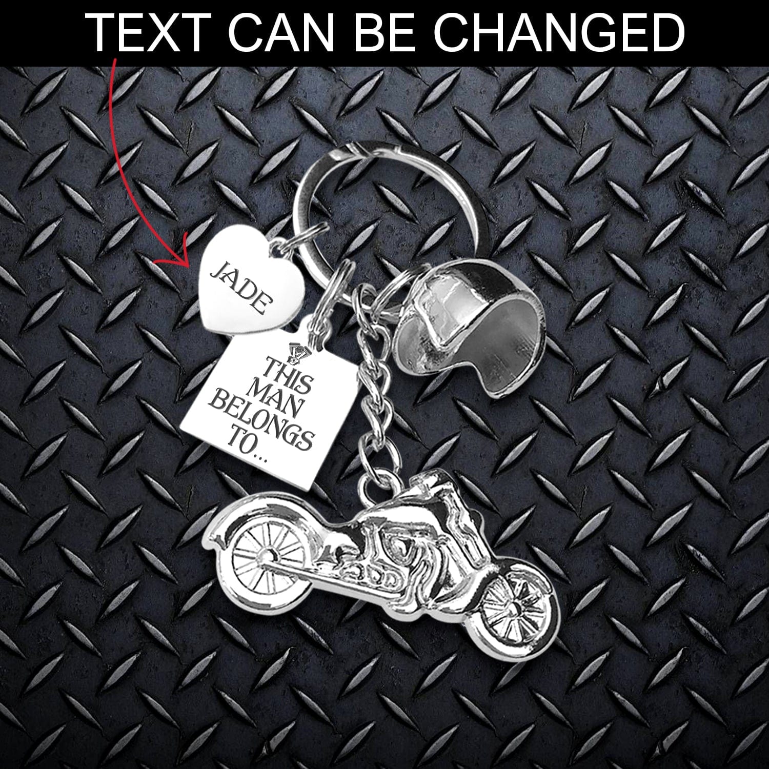 Personalized Classic Bike Keychain - Biker - To My Man - I Love You - Gkt26024