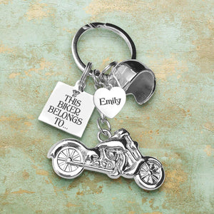 Personalized Classic Bike Keychain - Biker - To My Man - I Promise To Love You - Gkt26023