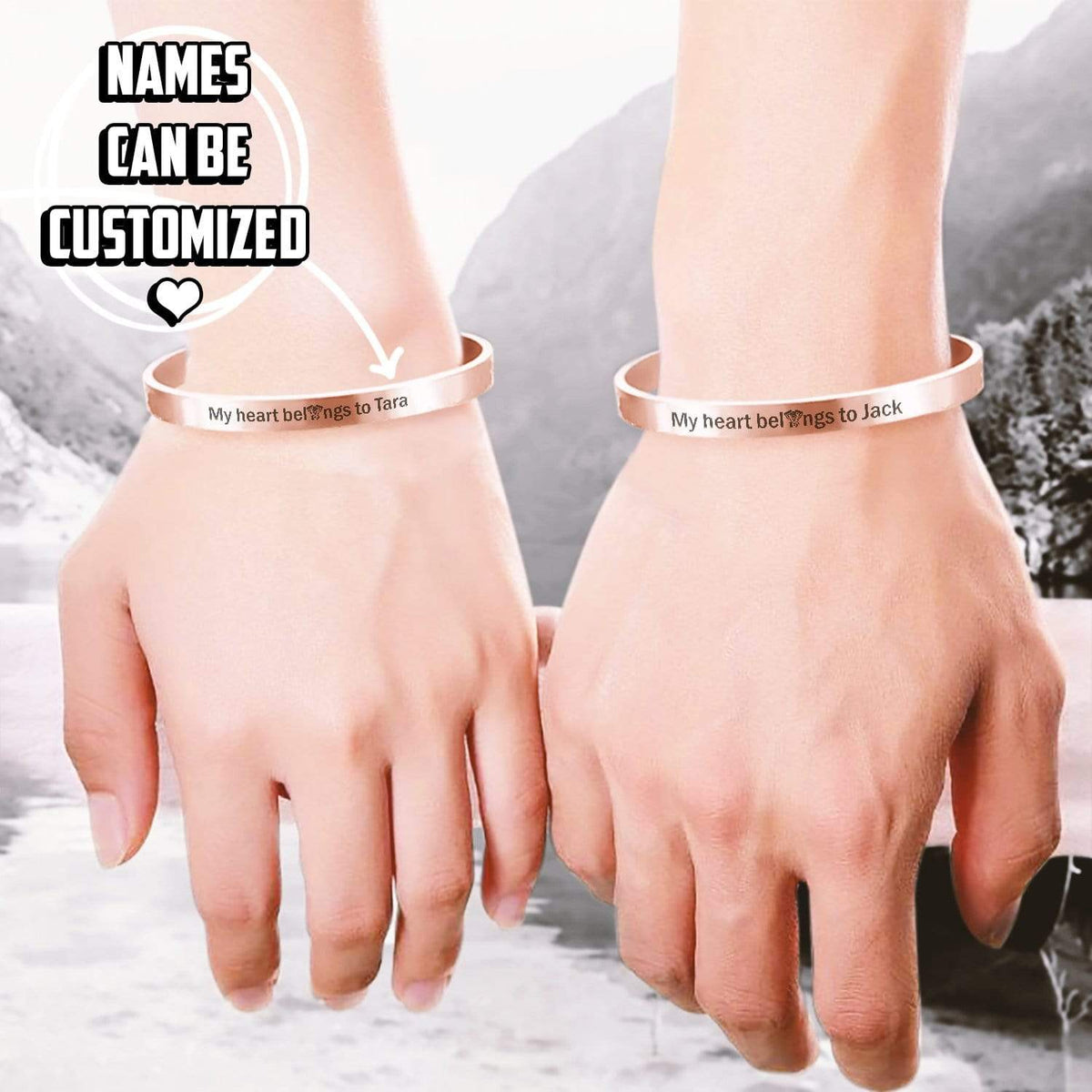 Personalized Couple Bracelets - Biker - My Old Man - I Love You - Gbt26033