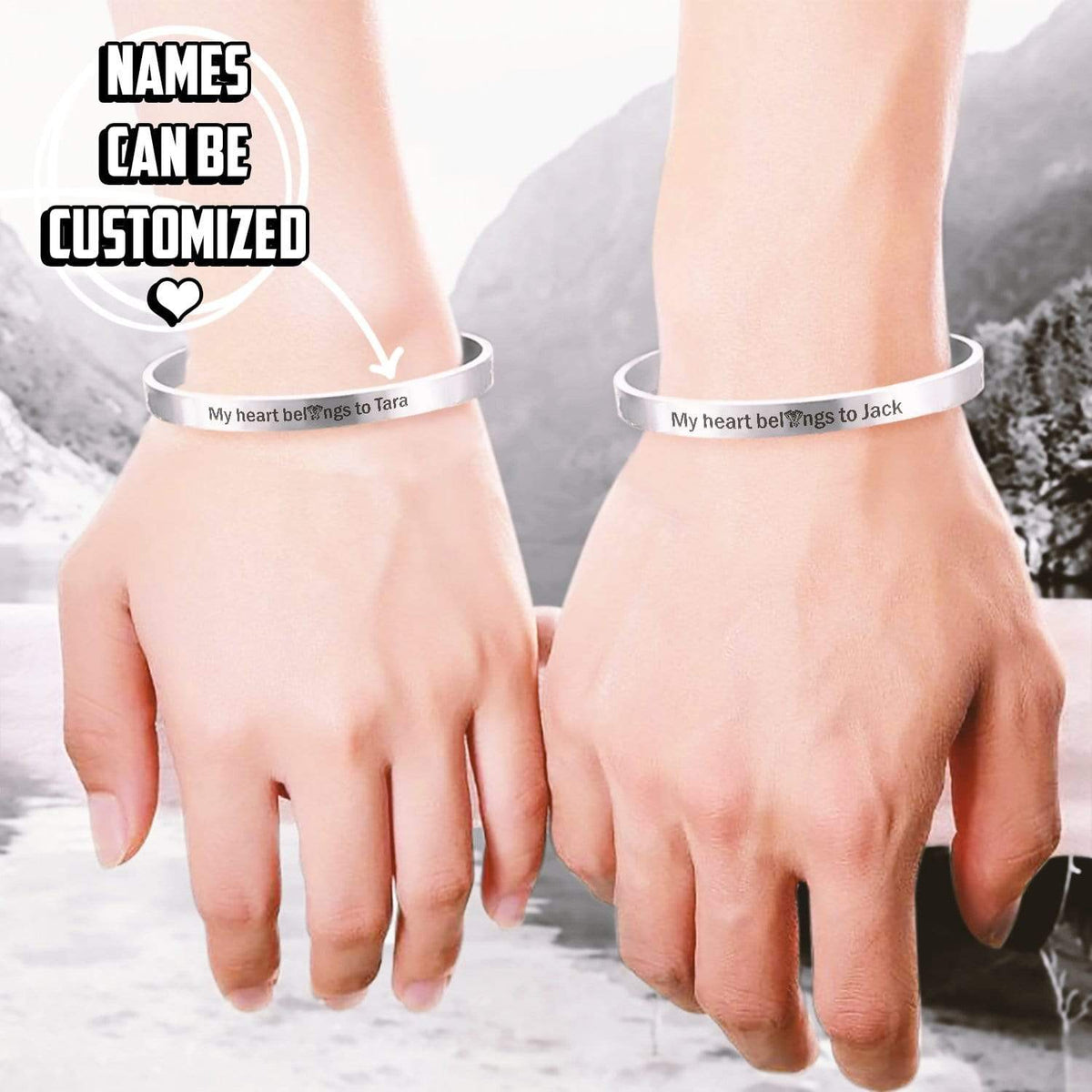 Personalized Couple Bracelets - Biker - My Old Man - I Love You - Gbt26033