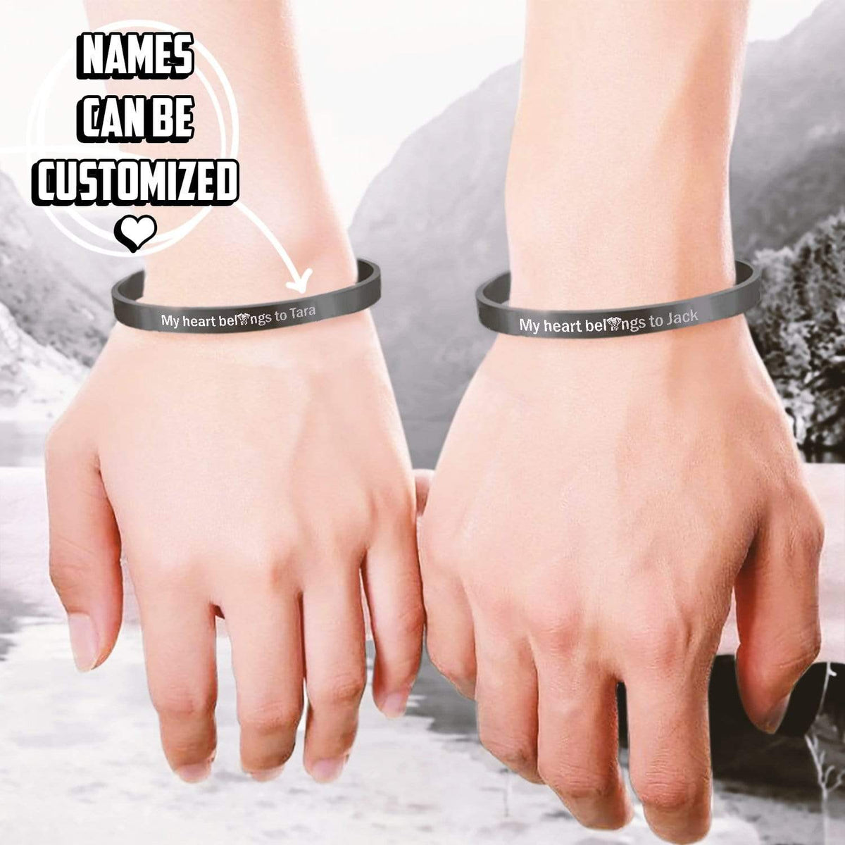 Personalized Couple Bracelets - Biker - My Old Man - Thank You For Coming Into My Life - Gbt26032