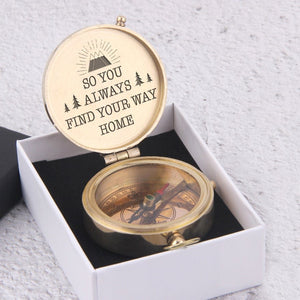 Personalized Engraved Compass - Travel - So You Always Find Your Way Home - Gpb26151