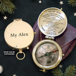 Personalized Engraved Compass - Travel - To My Son - Never Forget Your Way Back Home - Gpb16032