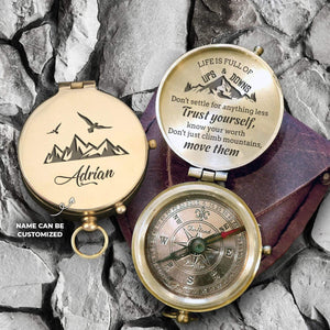 Personalized Engraved Compass - Travel - To My Son - To My Daughter - Gpb16026