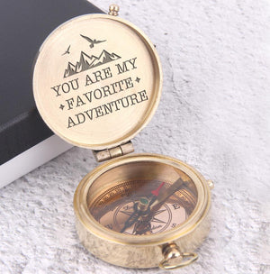 Personalized Engraved Compass - You Are My Favorite Adventure - Gpb26046