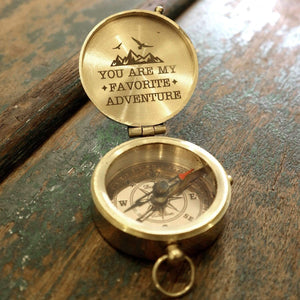 Personalized Engraved Compass - You Are My Favorite Adventure - Gpb26046