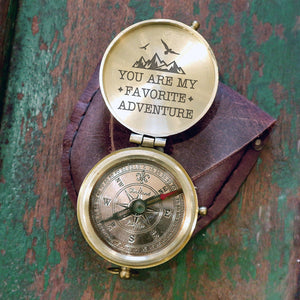 Personalized Engraved Compass - You Are My Favorite Adventure - Gpb26046