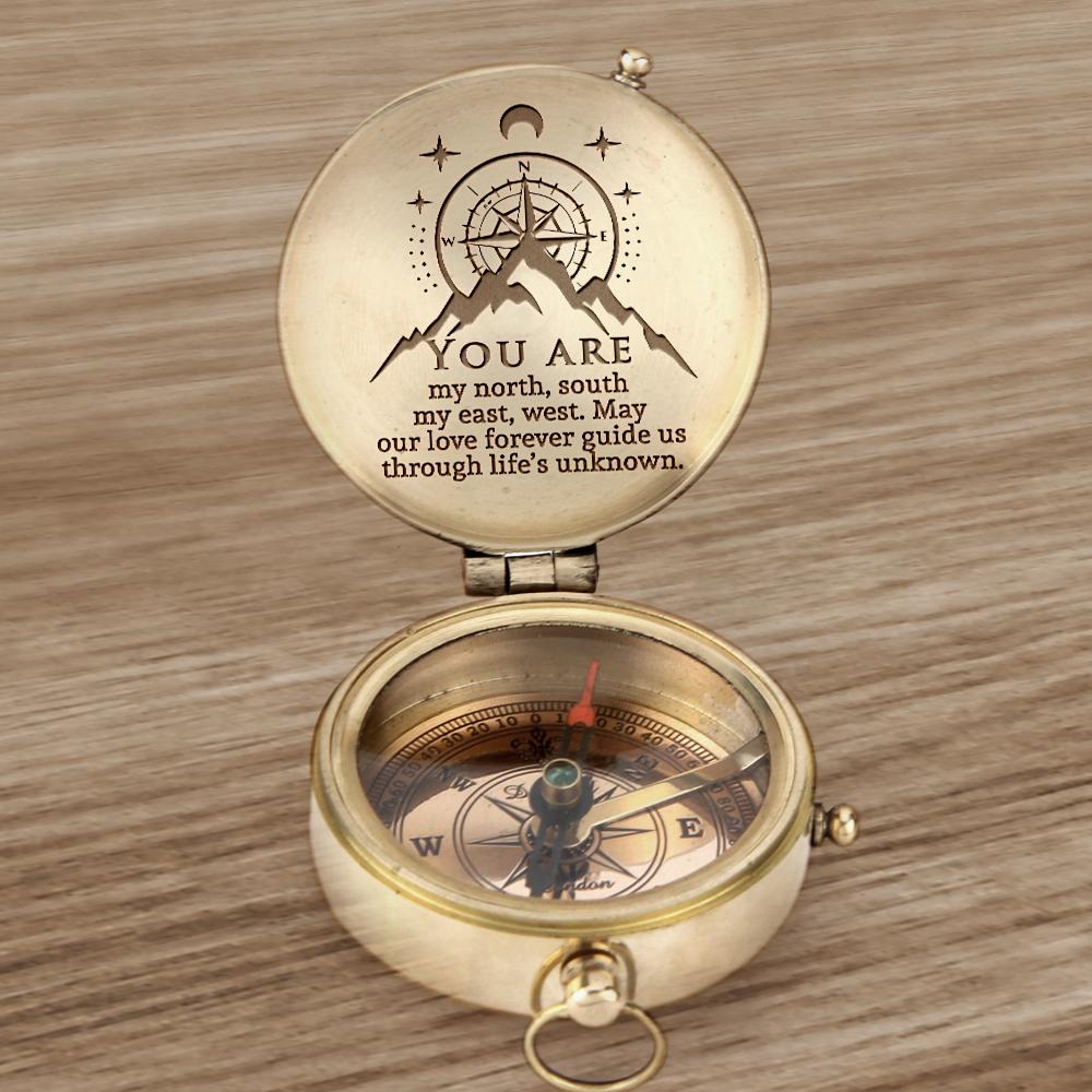 Personalized Engraved Compass - You Are My North, South, My East, West - Gpb26054