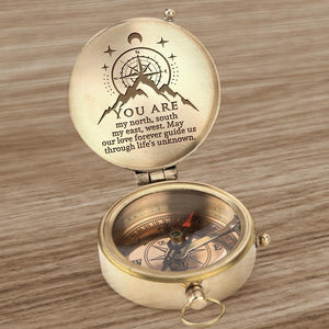 Personalized Engraved Compass - You Are My North, South, My East, West - Gpb26054