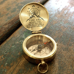 Personalized Engraved Compass - You Are My North, South, My East, West - Gpb26054